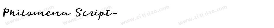 Philomena Script字体转换